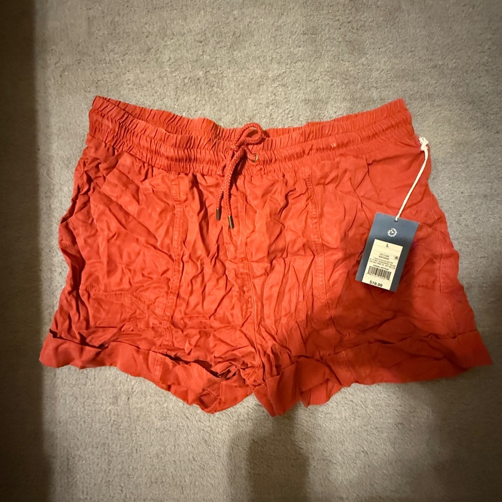 Universal Thread Rust Orange Pull On Shorts | Elastic Waist | Women’s L